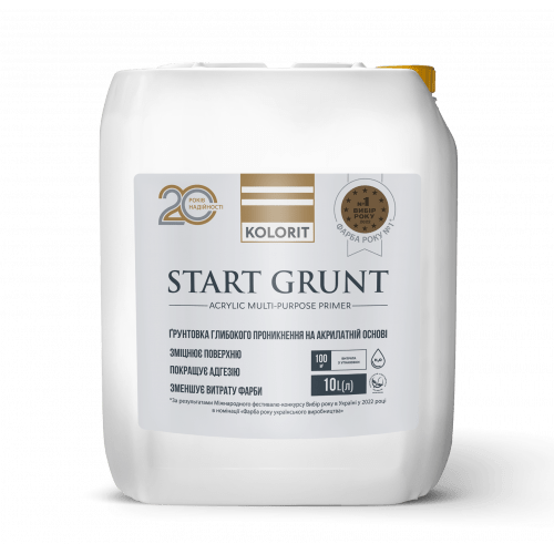 Ґрунт глибокого проникнення універсальний KOLORIT START GRUNT (КОЛОРИТ СТАРТ ГРУНТ) 10л