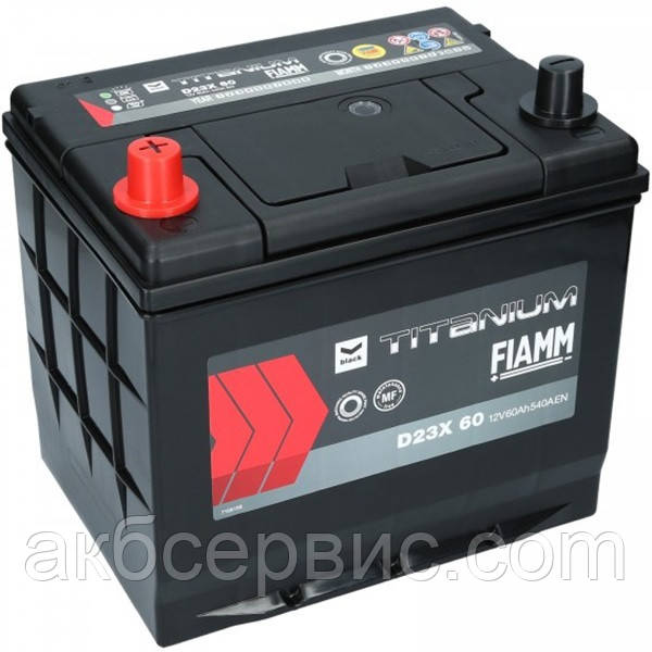 Автомобільний акумулятор FIAMM Titanium Black Asia 60Аh 540А L+ (D23)