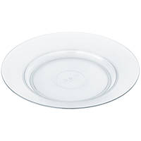 Тарілка пластикова кругла Ø 17 см харчова прозора (колекція АЙС)