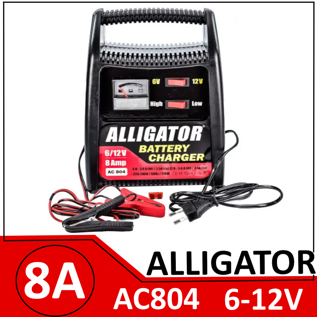 Зарядное устройство для авто,мото аккумуляторов ALLIGATOR 8 ампер 6-12V, фото 1