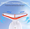 Компактний масажер для шиї та обличчя D836 з функцією омолодження Білий, фото 5