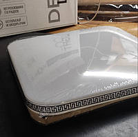 Світлодіодна люстра світильник LED 36Вт 33 на 33см біла квадратна біле світло без пульта BIOM DL-R707-36