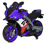 Дитячий електро мотоцикл двоколісний на акумуляторі Ducati M 6013 для дітей 3-8 років Фіолетовий, фото 4