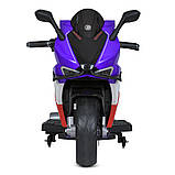 Дитячий електро мотоцикл двоколісний на акумуляторі Ducati M 6013 для дітей 3-8 років Фіолетовий, фото 8