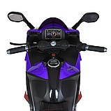 Дитячий електро мотоцикл двоколісний на акумуляторі Ducati M 6013 для дітей 3-8 років Фіолетовий, фото 9