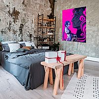 Плакат-постер на стіну з оригінальним принтом аніме-мультсеріалу Arcane Аркейн «Jinx Джинкс Silco Сілко кулемет»