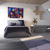 Плакат-постер на стіну з оригінальним принтом аніме-мультсеріалу Arcane Аркейн «Jinx Джинкс Vi Вай »