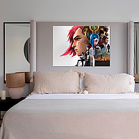 Плакат-постер на стіну з оригінальним принтом аніме-мультсеріалу Arcane Аркейн «персонажі»