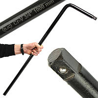 Вороток із ручкою для коліс 3/4 дюйма 1000 мм тип L Mar-Pol M58238