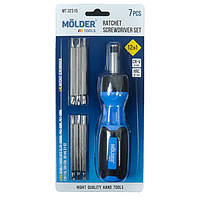 Викрутка + насадки 12в1 "Molder" (МТ32315) Реверсійна (6шт/уп)