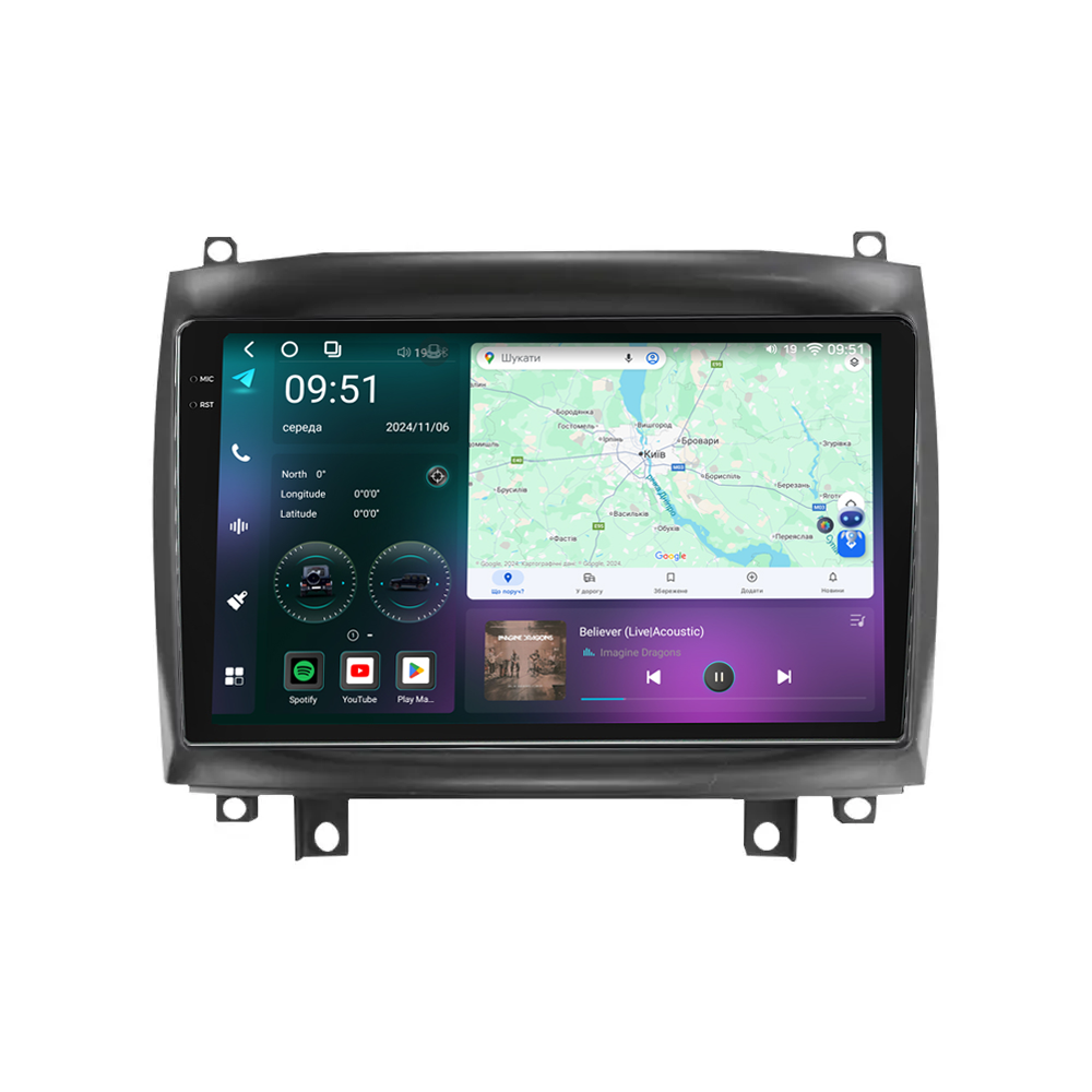 Штатная магнитола  Mekede M7 Plus Cadillac CTS (2002-2007) CarPlay QleD