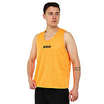 Манишка спортивна ігрова двостороння суцільна Joma 101689-050 салатовий-жовтогарячий, фото 4