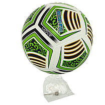М'яч футбольний HIBRED SOCCER STAR FB-5463 No5 PU білий-зелений, фото 6