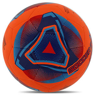М'яч футбольний HIBRED SOCCER STAR RENDER FB-6036 No5 PU жовтогарячий, фото 3
