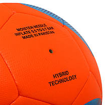М'яч футбольний HIBRED SOCCER STAR RENDER FB-6036 No5 PU жовтогарячий, фото 5
