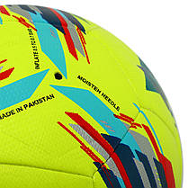 М'яч футбольний HIBRED SOCCER STAR STOKE FB-6035 No5 PU жовтий, фото 5