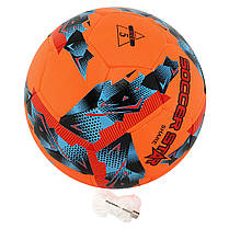 М'яч футбольний HYBRID TECNOLOGY SHINE SOCCER STAR SHARE FB-6046 No5 PU, фото 6