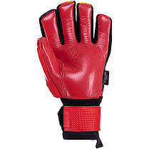 Рукавиці воротарські професійні із захистом пальців SOCCERMAX GK-005 розмір 7-11 червоний-фіолетовий, фото 3