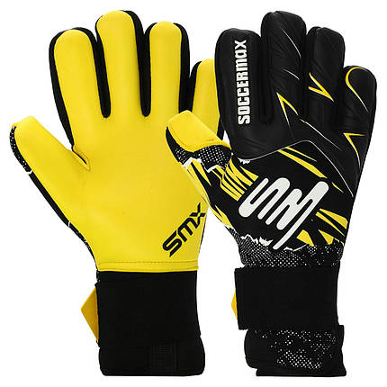 Рукавиці воротарські професійні із захистом пальців SOCCERMAX FB-8244 розмір 7-11 кольору в асортименті, фото 1