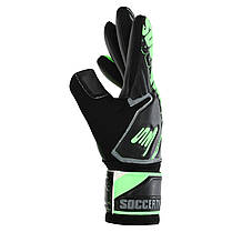Рукавиці воротарські професійні із захистом пальців SOCCERMAX GK-4316 розмір 7-11 кольору в асортименті, фото 3