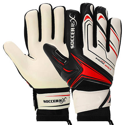 Рукавиці воротарські професійні із захистом пальців SOCCERMAX GK-4341 розмір 7-11 кольору в асортименті, фото 1