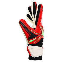 Рукавиці воротарські професійні із захистом пальців SOCCERMAX GK-4341 розмір 7-11 кольору в асортименті, фото 4