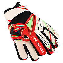 Рукавиці воротарські професійні із захистом пальців SOCCERMAX GK-4341 розмір 7-11 кольору в асортименті, фото 6