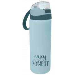 Пляшка для води з кнопкою HEREVIN Enjoy Blue для спорту 0.75 л (161670-089)