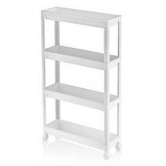 Етажерка VIOLET HOUSE 6014 Long Shelf GREY 4-ярусна 54*18*91 см
