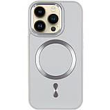 Шкіряний чохол SnapCase with MagSafe для Apple iPhone 15 Pro (6.1") Grey, фото 3