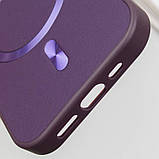 Шкіряний чохол SnapCase with MagSafe для Apple iPhone 16 Pro Max (6.9") Dark Purple, фото 6