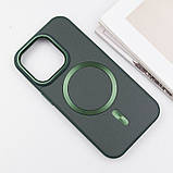 Шкіряний чохол SnapCase with MagSafe для Apple iPhone 14 Pro Max (6.7") Green, фото 4