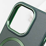 Шкіряний чохол SnapCase with MagSafe для Apple iPhone 14 Pro Max (6.7") Green, фото 7