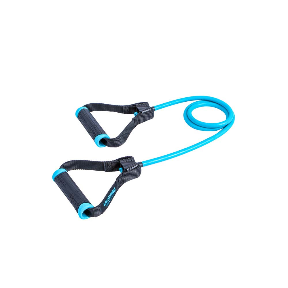 Еспандер трубчастий TONING TUBE PRO чорний, блакитний Уні 7х11х1200мм Акція, знижка