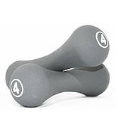 Гантелі неопренові пари Neoprene dumbbell сірий Уні 2х4кг original Акція Знижка