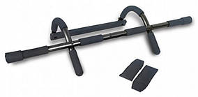Турнік для підтягування LiveUp CHIN-UP BAR WITH ARM STRAP чорний Уні OFSM original Акція Знижка