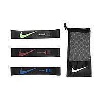 Еспандер-петля Nike RESISTANCE BANDS MINI 3 PK BLACK/BLACK/BLACK чорний Уні 60х5см original Акція Знижка