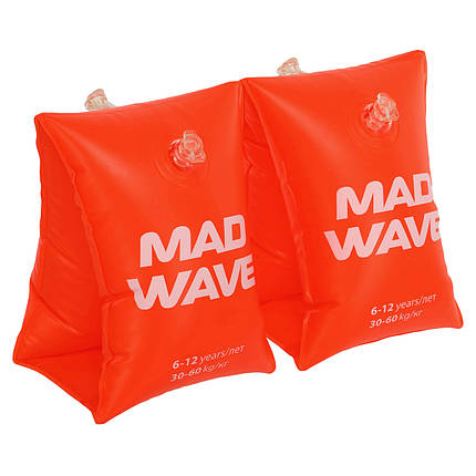 Нарукавники для плавання дитячі надувні 2 шт. MadWave BASIC M075605 2-12 років кольору в асортименті, фото 1