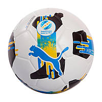 М'яч футбольний Puma Orbita UPL (FIFA Quality) білий, чорний, жовтий, блакитний Уні 5