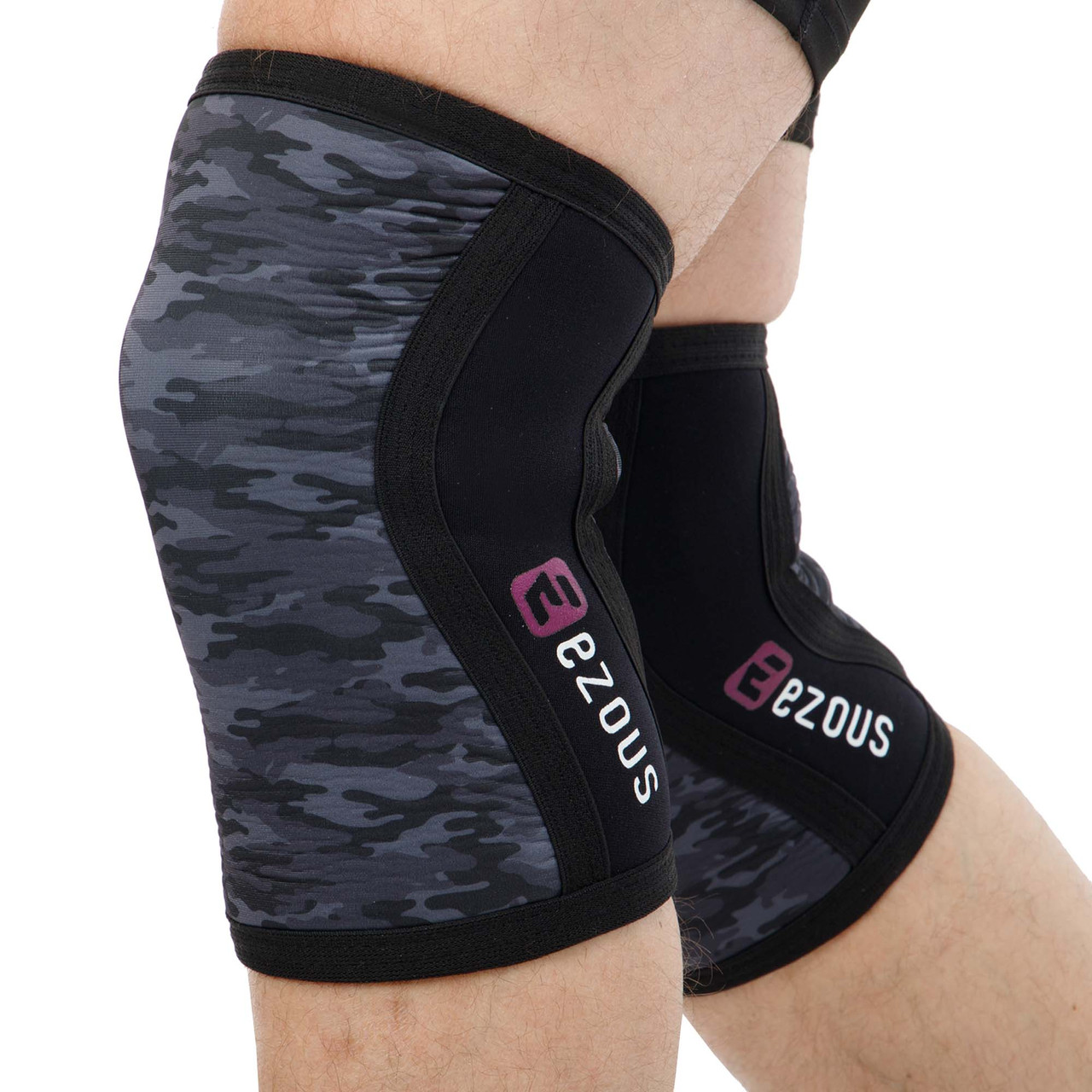 Наколінники для присідань зі штангою CROSSFIT KNEECAP EZOUS A-05 2 шт S-XL камуфляж