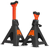 Стійки під авто Mar-Pol M80101 BJC 6 тонн 2 шт. 2 підставки 400-580 мм Чорний, фото 2
