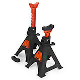 Стійки під авто Mar-Pol M80101 BJC 6 тонн 2 шт. 2 підставки 400-580 мм Чорний, фото 4