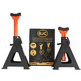 Стійки під авто Mar-Pol M80101 BJC 6 тонн 2 шт. 2 підставки 400-580 мм Чорний, фото 6