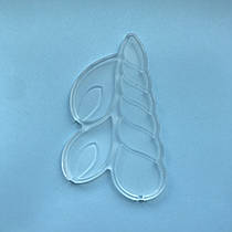 Силіконовий молд для льодяників "Рог і вушко єдинорога"