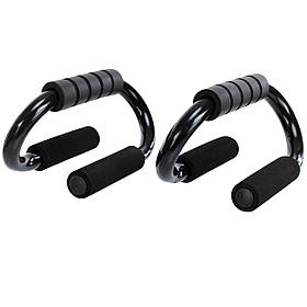 Упори для віджимань Zelart FI-0319 PUSH-UP BAR 12x19 см чорний