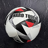 М'яч для міні-футболу футзальний мяч PU HARD TOUCH №4 FB-5039 білий-чорний