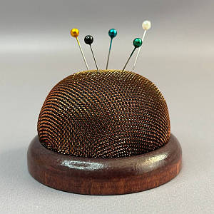 Голниця на дерев'яній основі 7 см - мідна