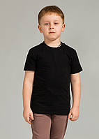 Футболка для хлопчиків Мальта 25/Д057-17 140 см. Чорна