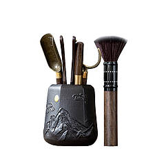 Набір інструментів Lesko XKXTJ020 5 предметів Ваншань для чайної церемонії для пуеру пензлик