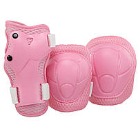 Захист для роликів дитячий наколінники наколінники налокітники рукавички (р-р S-3-7лет, рожевий)